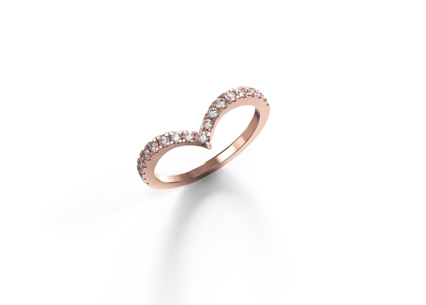 2mm V-shaped Ring - Image 3