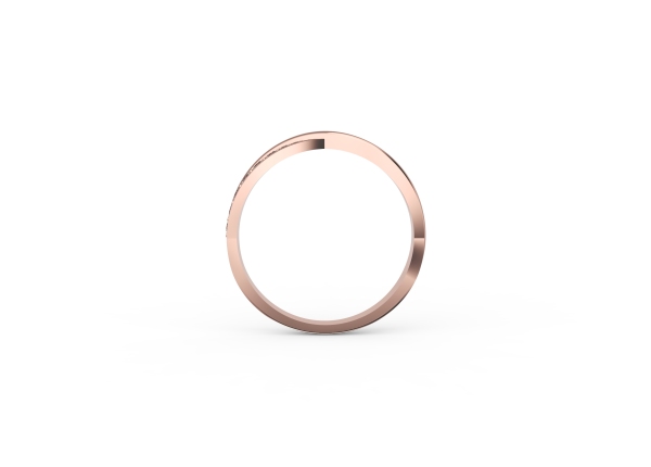 3mm Criss-cross Diamond Ring - Image 3