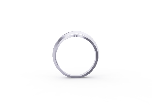 4.5mm Criss-cross Wedding Band - Image 3