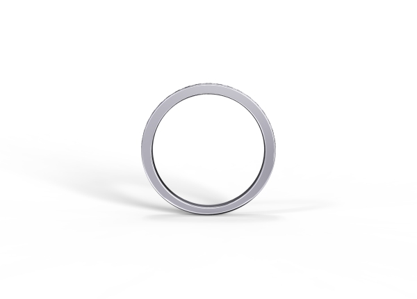 2mm Pavé-set Half Eternity Band - Image 3
