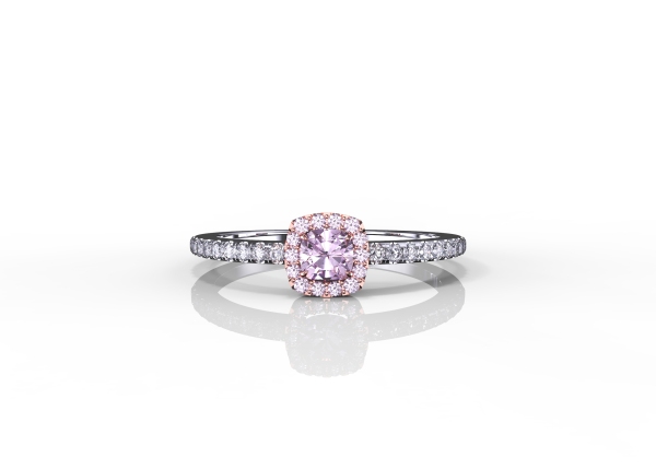 pink diamond engagement ring