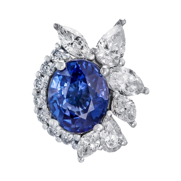 2.17ct Blue Sapphire Earrings - Image 2