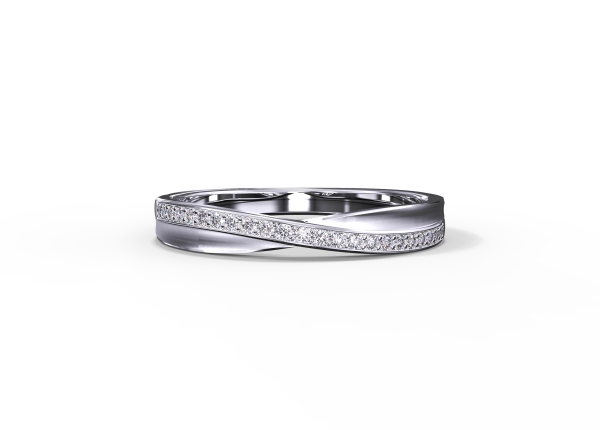 criss cross diamond ring