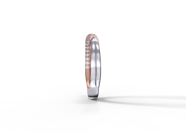 4.5mm Criss-cross Diamond Ring - Image 4
