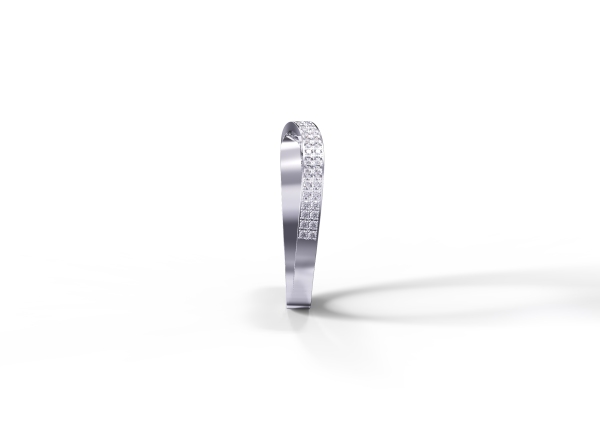 4.5mm Criss-cross Wedding Band - Image 4