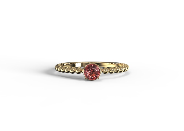 Mini Ruby Stackable Ring - Image 3