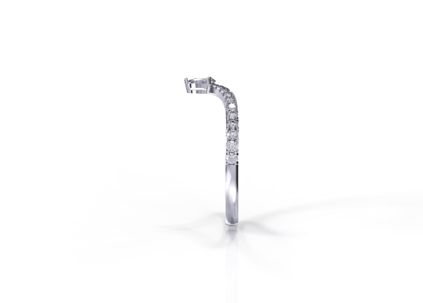 Mini Pear-cut Diamond Fashion Ring - Image 4