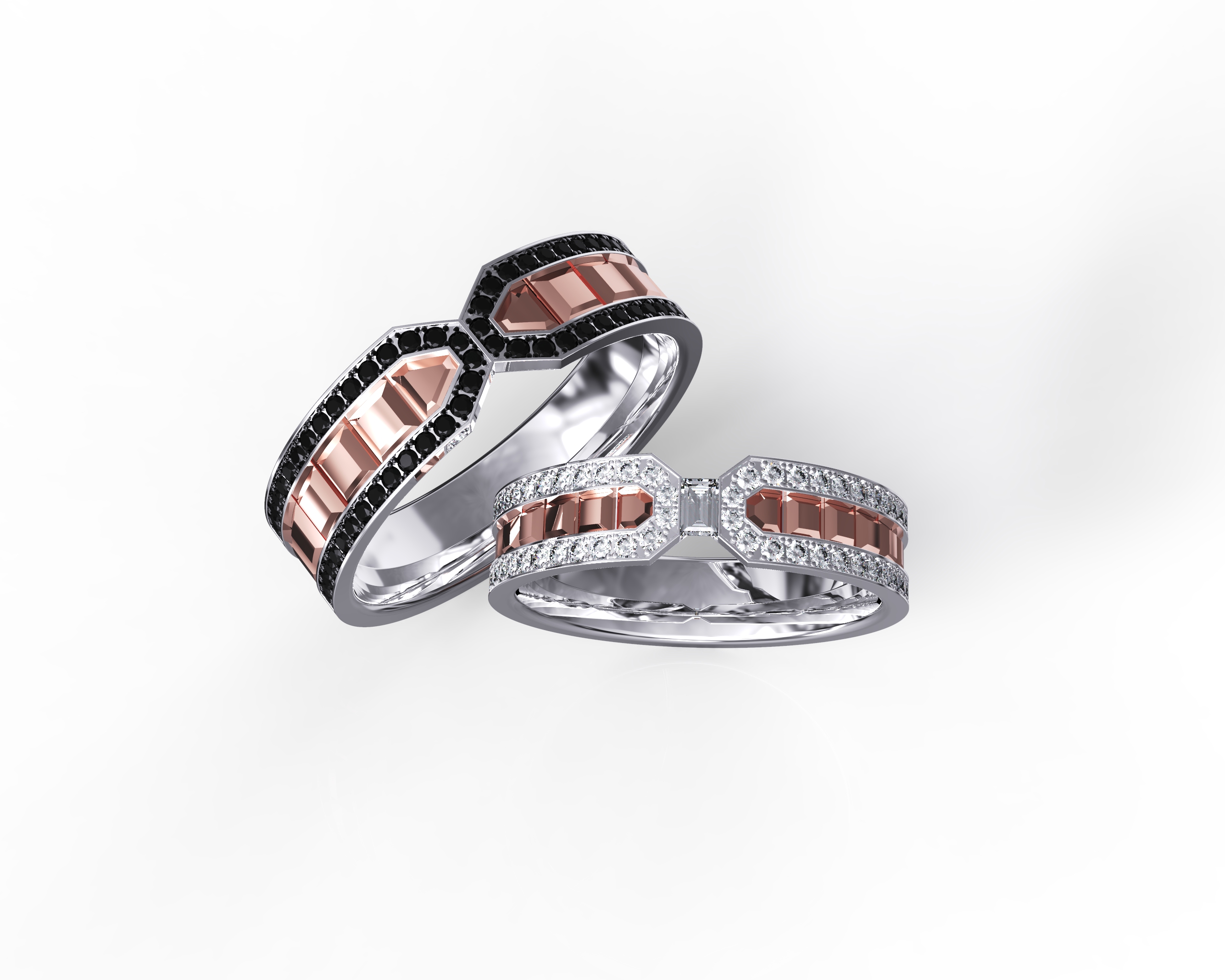 Choco Block Infini Luxe Couple Rings