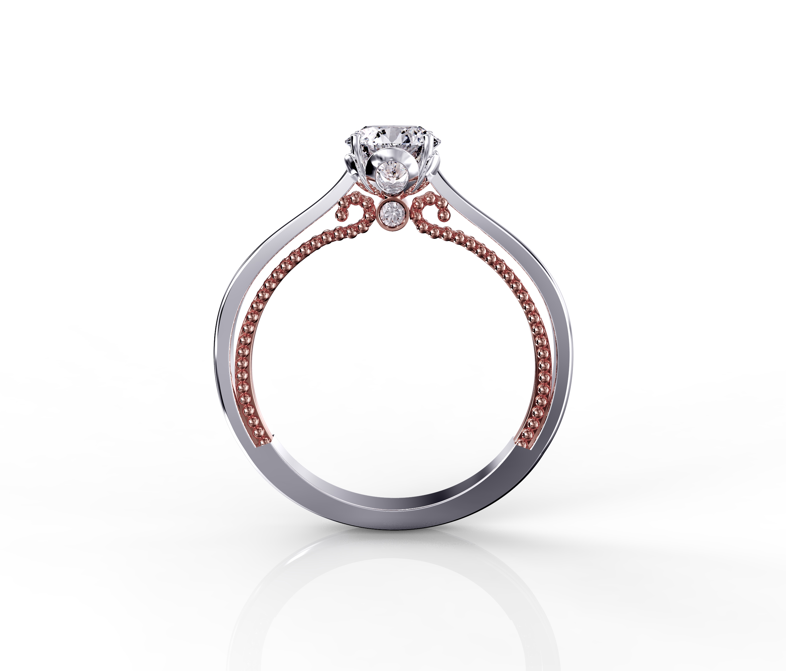 Classic Milgrain Diamond Ring