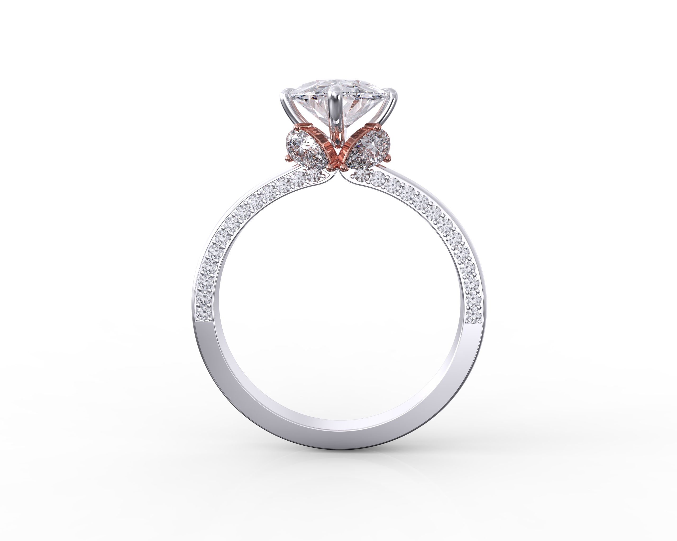 Oval Solitaire Diamond Ring