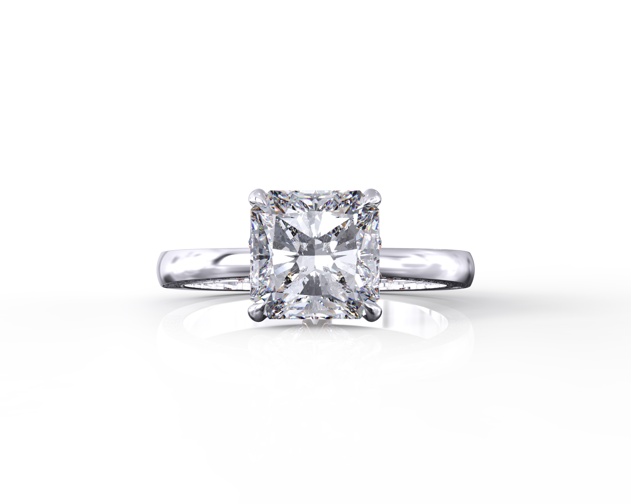 square diamond ring