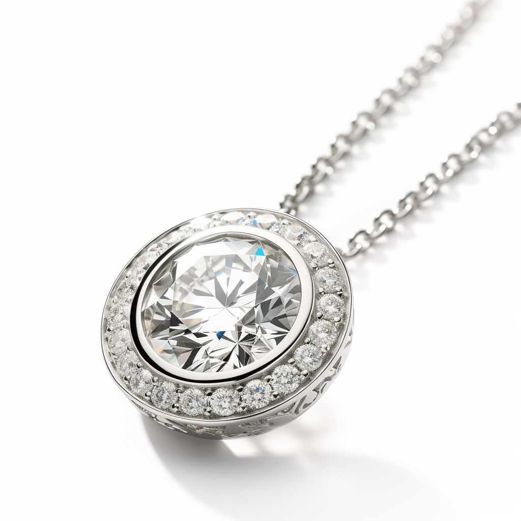 Halo Diamond Pendant