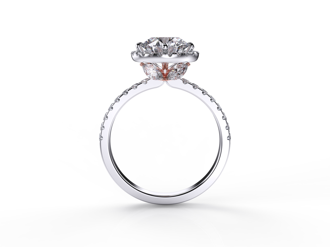 Heavenly Halo Round Diamond Ring