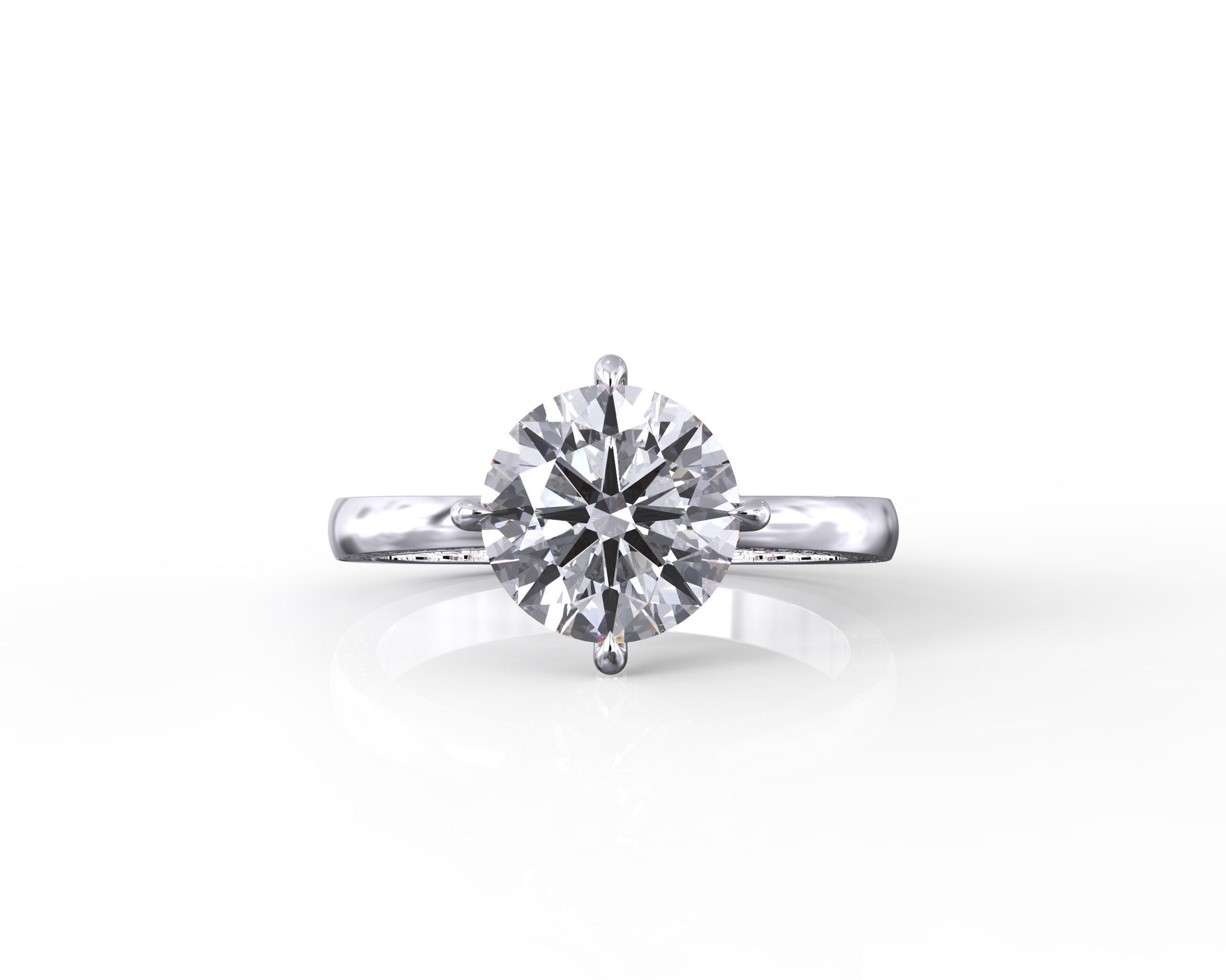 Solitaire Round Diamond Ring