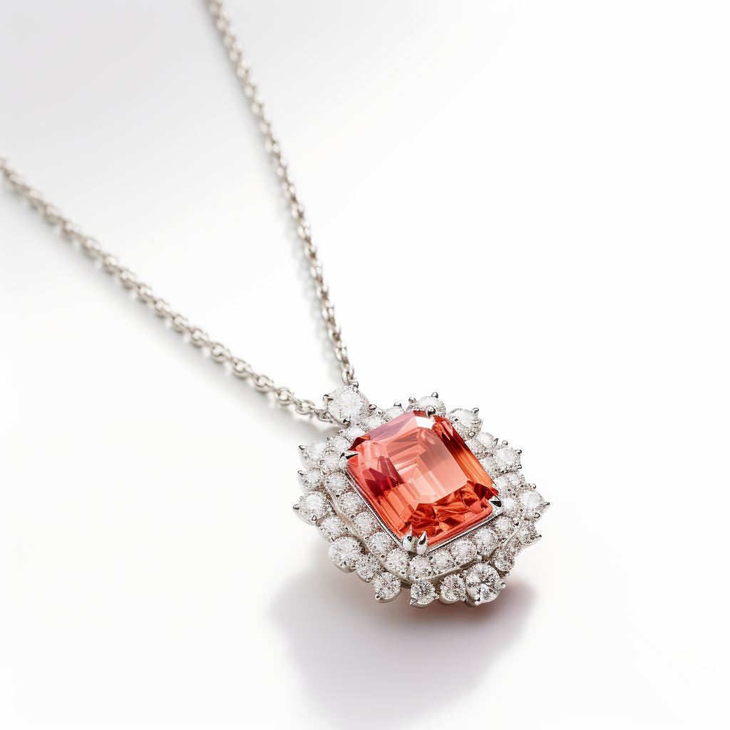 Padparadscha Necklace