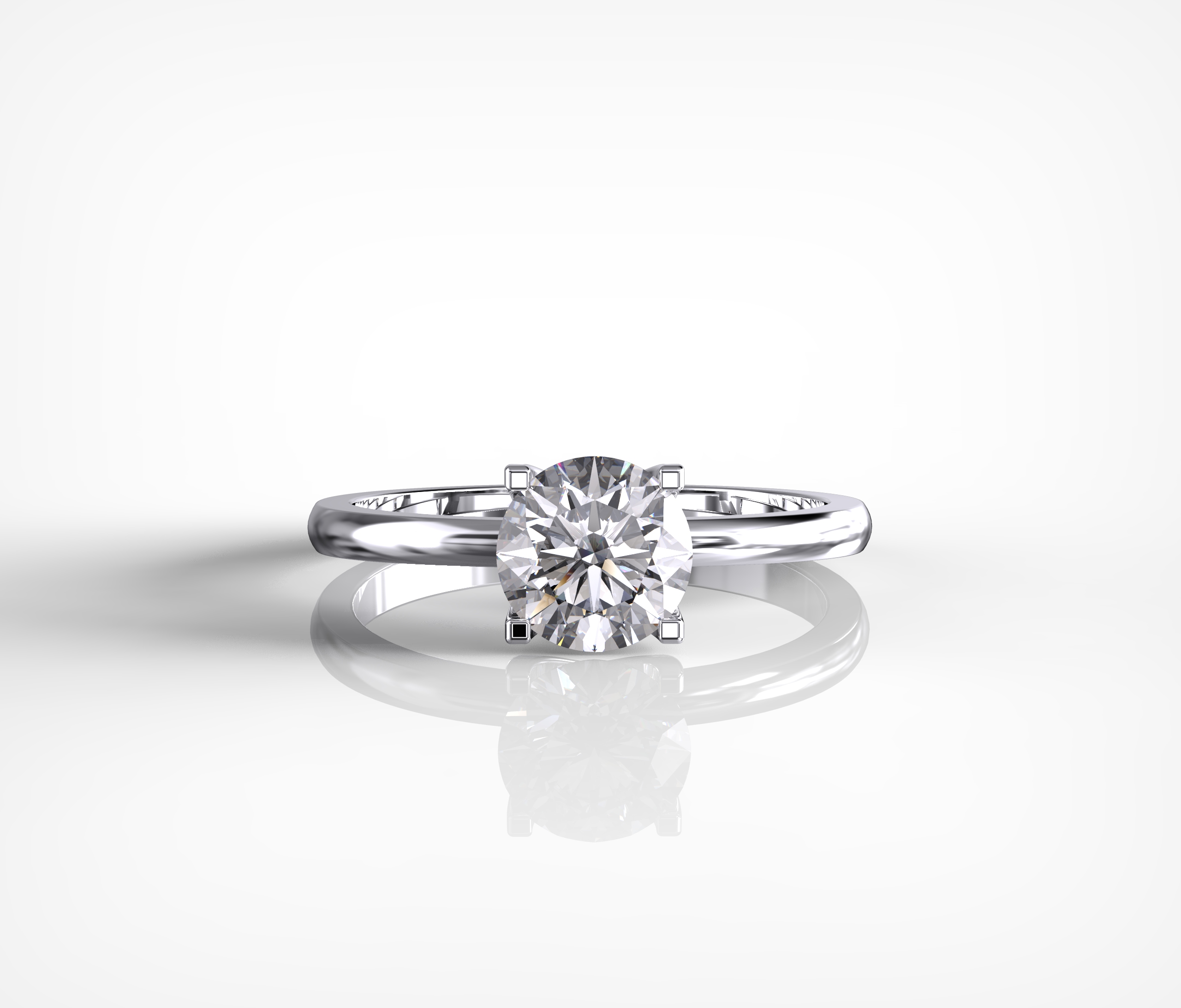 Petite 4 Prongs Diamond Ring