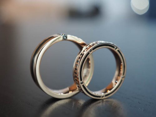 UNIQUE BLACK DIAMOND WEDDING BANDS