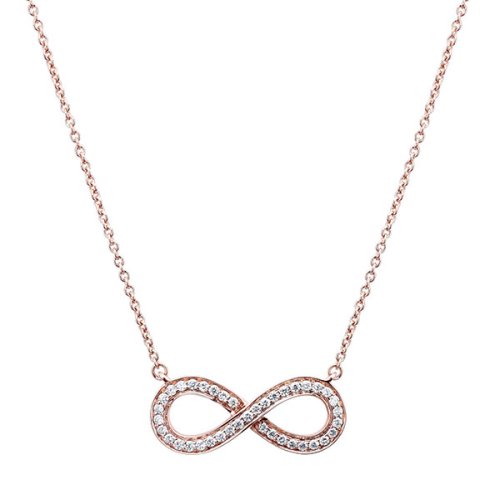 ROSE GOLD DIAMOND INFINITY NECKLACE
