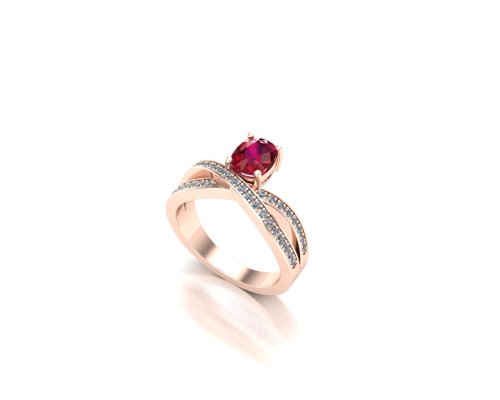 RUBY MODERN RING