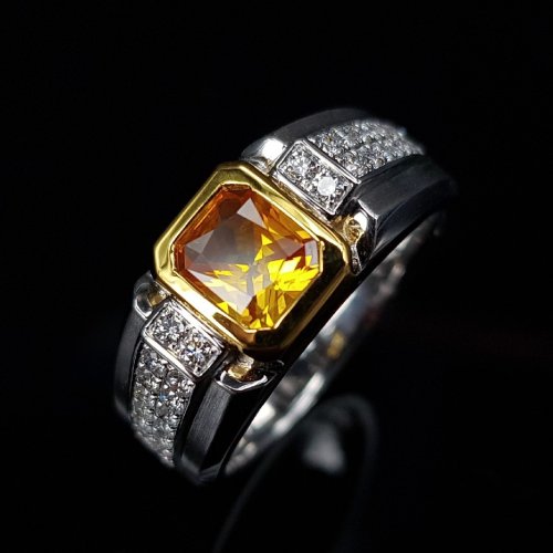 YELLOW SAPPHIRE MEN’S RING