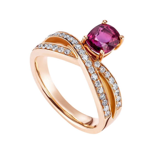 unheated ruby ring with diamonds