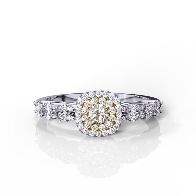 yellow diamond engagement ring