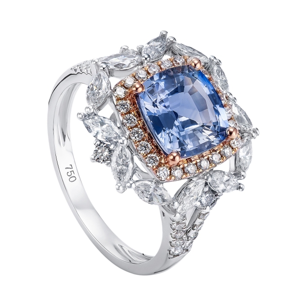 blue sapphire gemstone ring