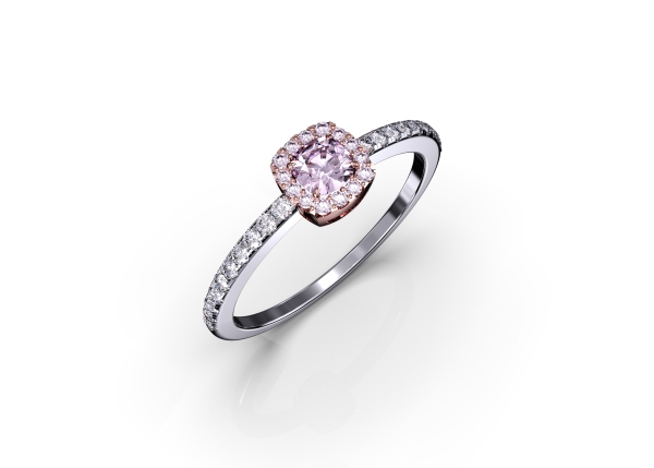 pink diamond engagement ring