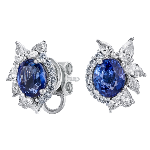 blue sapphire earrings