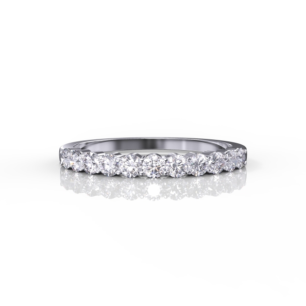 half eternity diamond ring