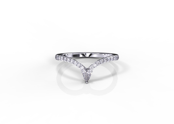 Mini Pear-cut Diamond Fashion Ring