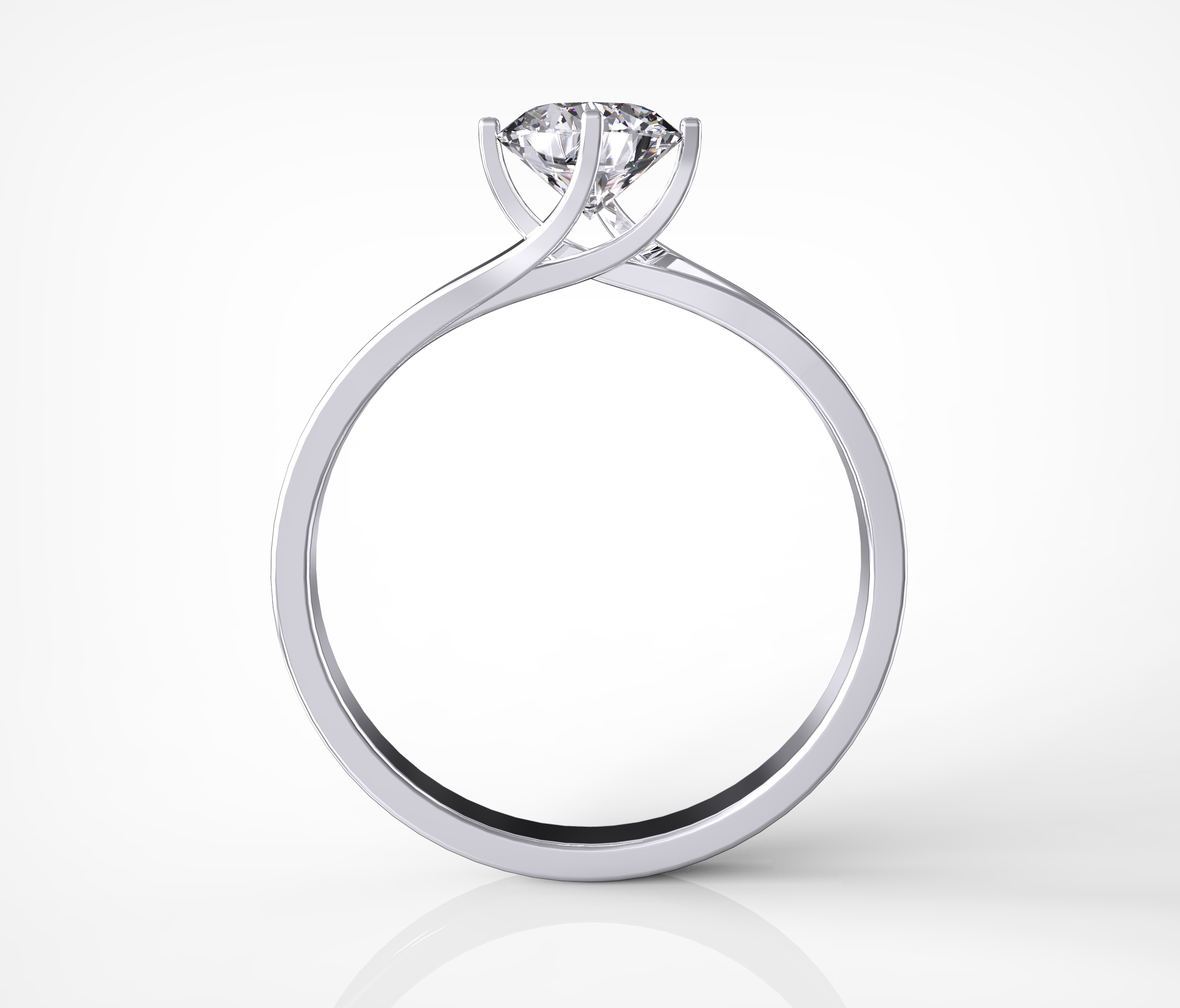 Classic East-West Solitaire Ring