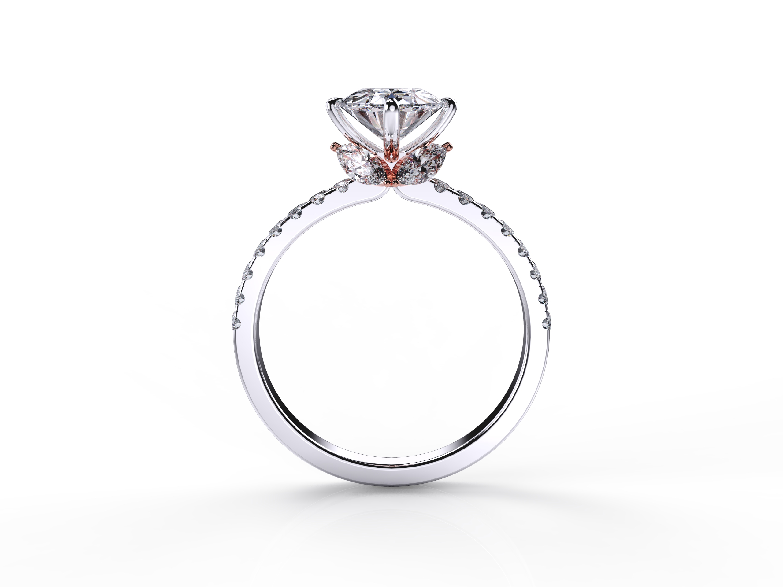 Enchanted Pave Oval Diamond Ring