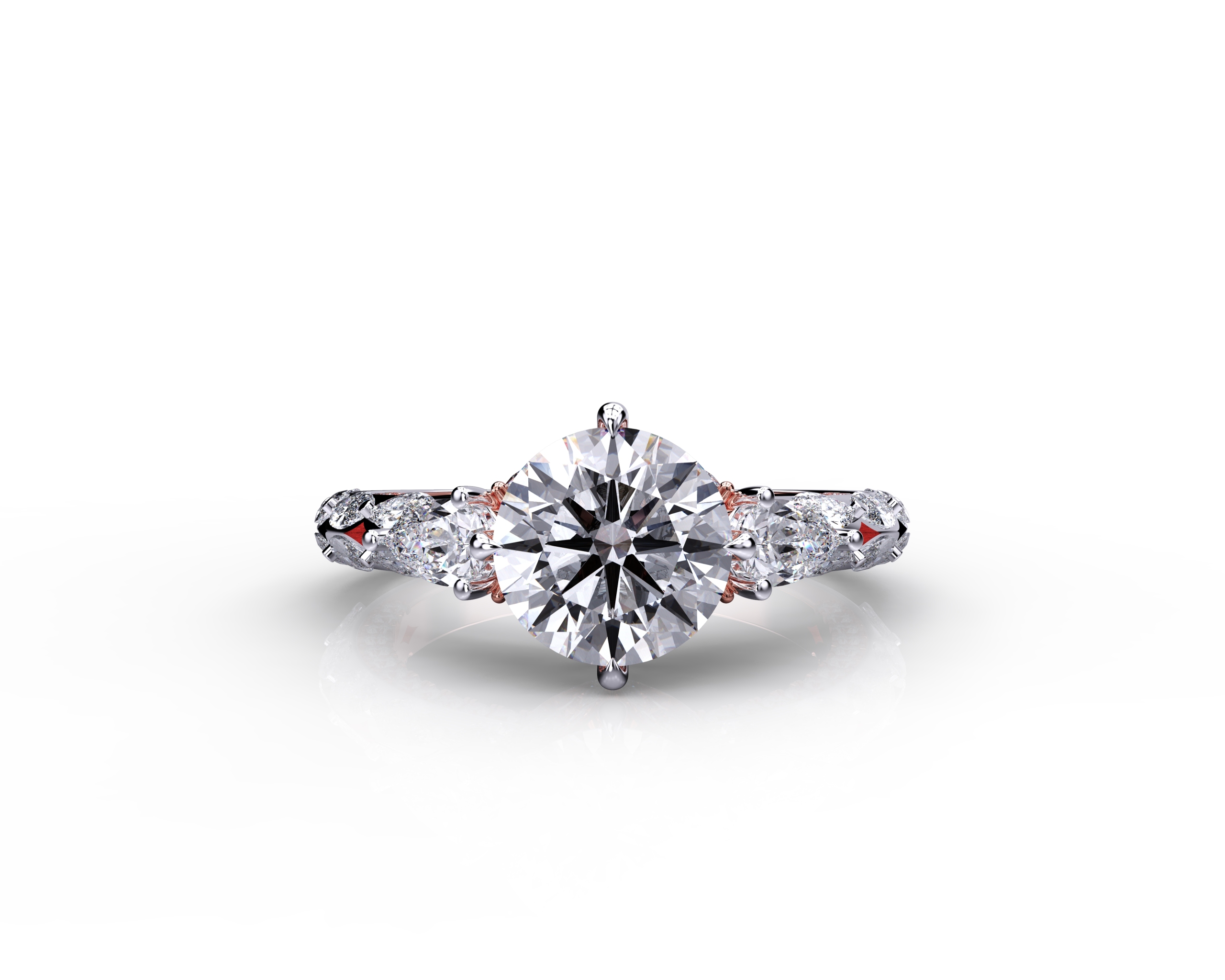 Round Diamond Design Ring