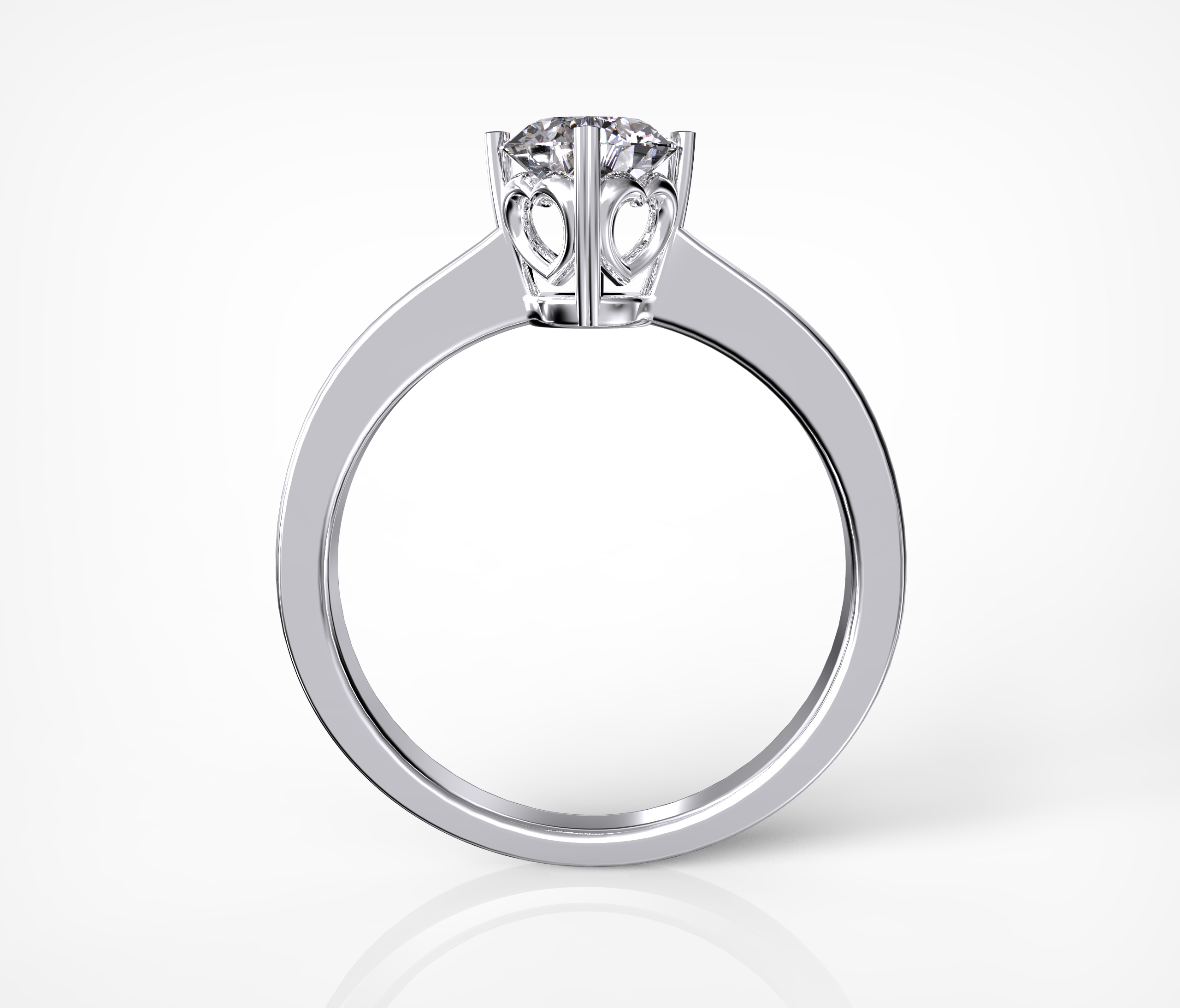 Love Solitaire Diamond Ring