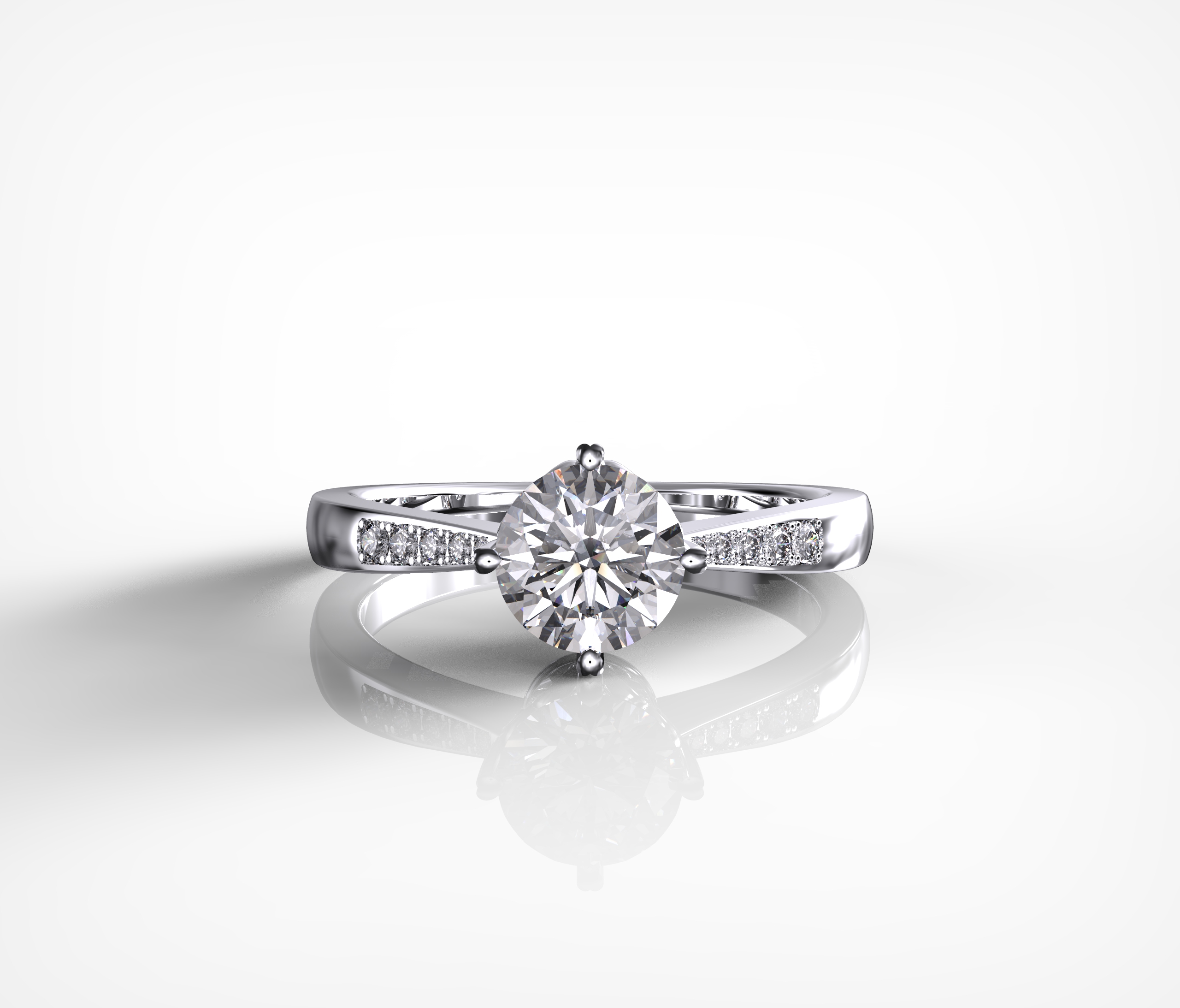 Love Tapered Diamond Ring