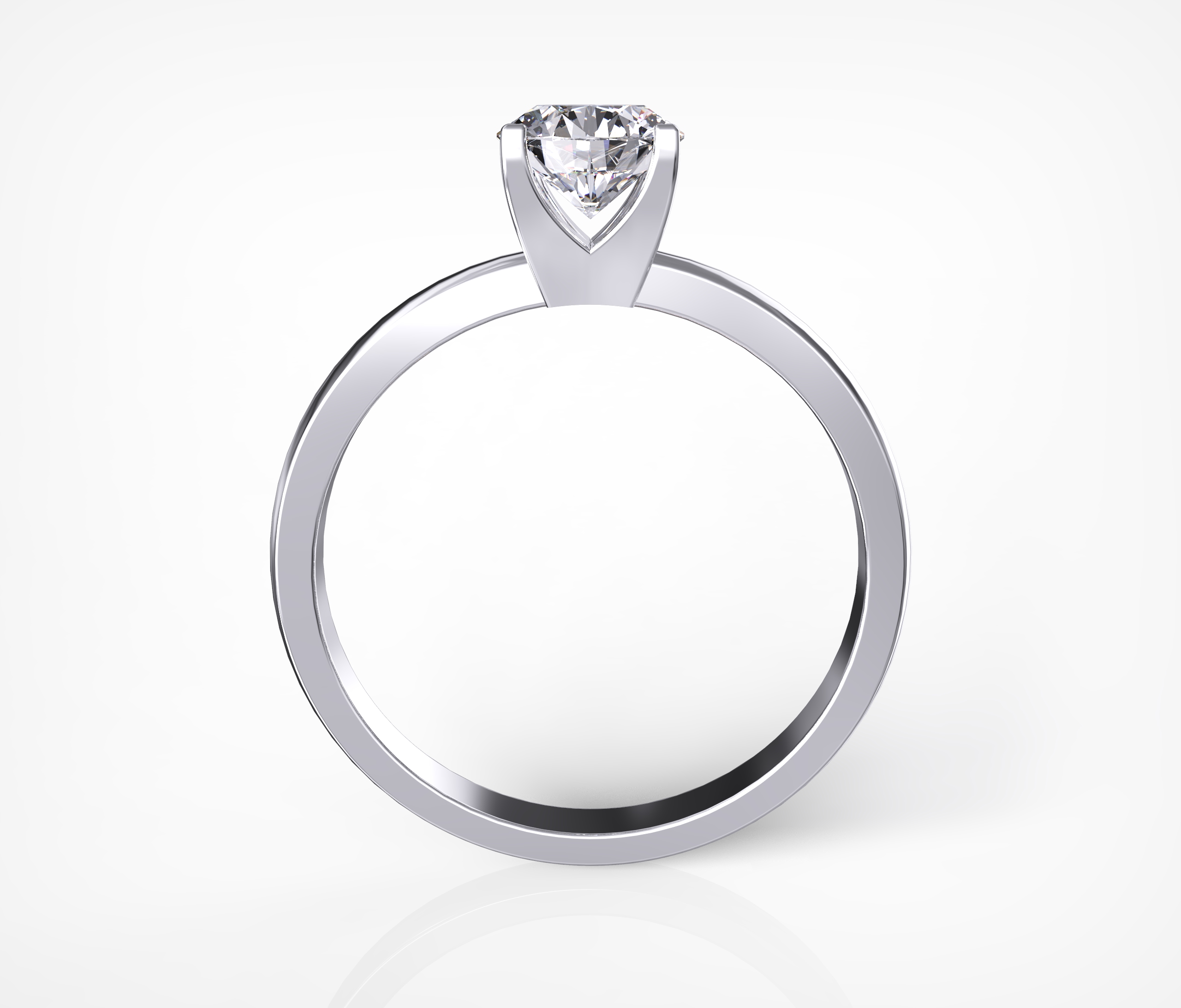 Petite 4 Prongs Diamond Ring