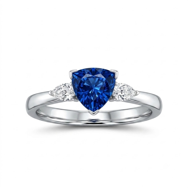 1.10ct Trillion-cut Natural Sapphire Ring