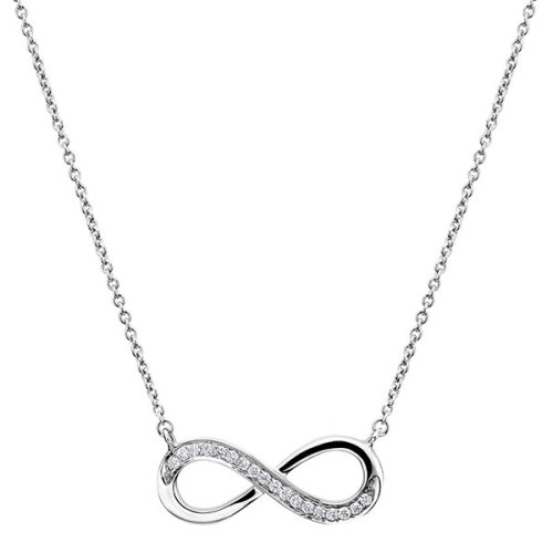 DIAMOND ACCENT INFINITY NECKLACE