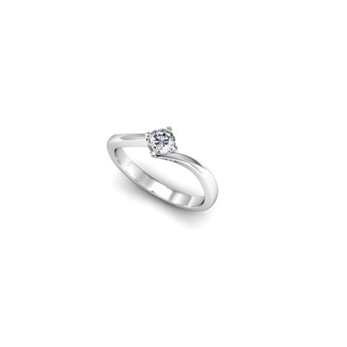 EAST-WEST 4-PRONG DIAMOND SOLITAIRE RING