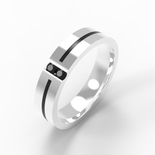 ENAMEL FLAT RING FOR HIM